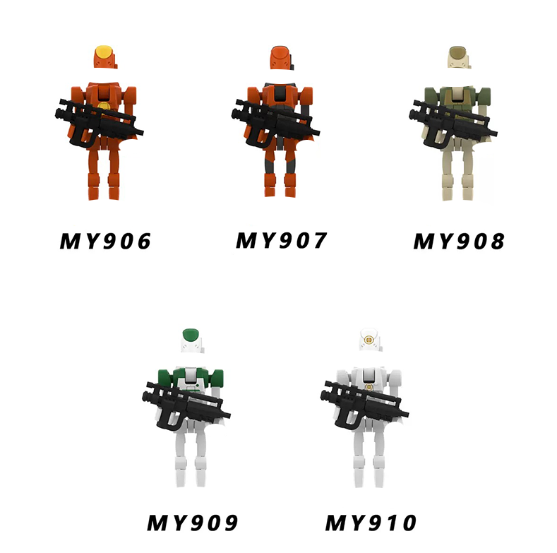 Model Kit Action Figure - MY901-MY910 Blocchi da Costruzione Modello Guerriero