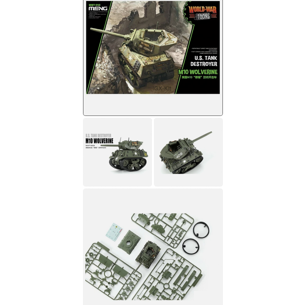 Q Edition Meng WWT020 US Tank  - Model Kit Destroyer recensione e prezzo