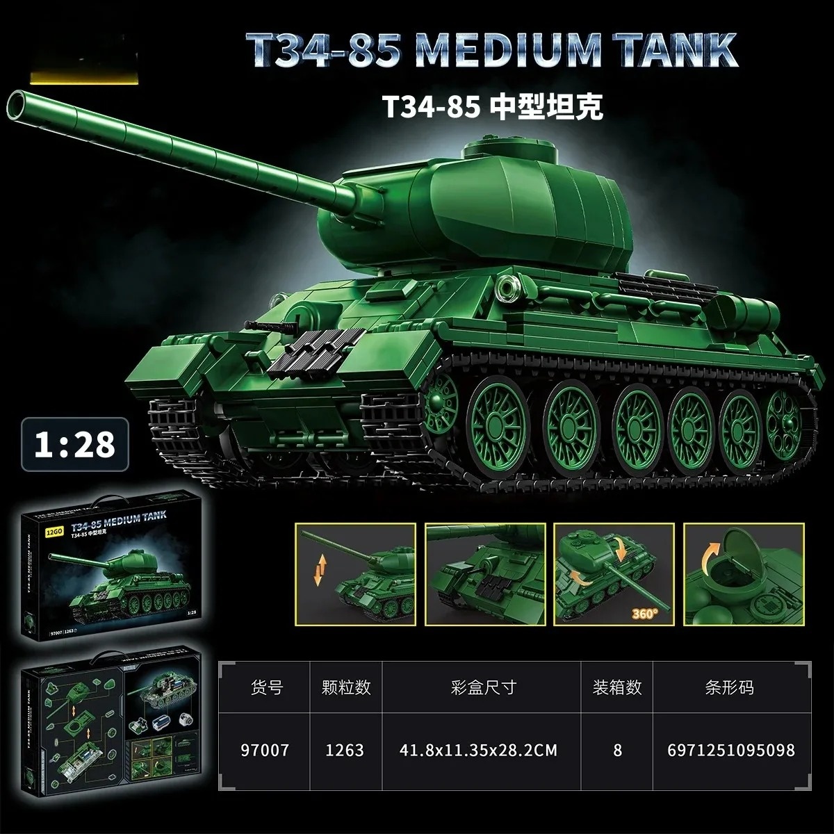 Kit Modello Carro Armato T34-8 - Model Kit Quick recensione e prezzo