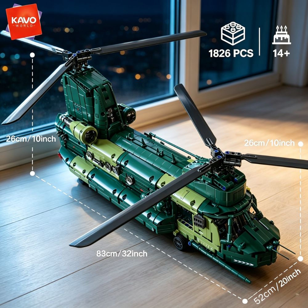 KAVOWORLD 1826 pezzi Elicotter - Model Kit Levels recensione e prezzo